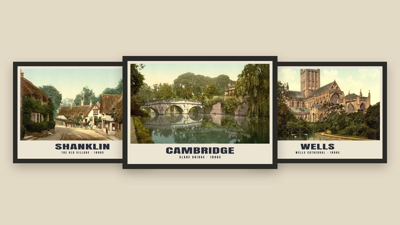 Heritage prints — hand-coloured photochroms of UK places from the 1890s