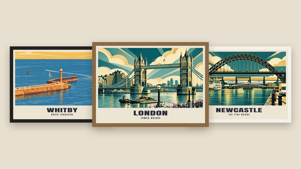 Ready-made posters of real UK places, drawn from real photographs