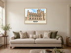 Bath Abbey Poster at A1, in an oak frame, in a sitting room