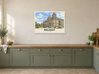 City Hall, Belfast Poster at A1, in a white frame, in a kitchen