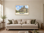 City Hall, Belfast Poster at A1, in an oak frame, in a sitting room