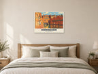 Gas Street Basin, Birmingham Poster at A1, as a poster, above a bed