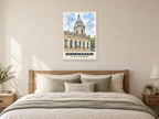 St Philip's Cathedral, Birmingham Poster at A1, as a poster, above a bed