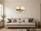 The Tower and Promenade, Blackpool, 1890s Heritage Print at A2, in an oak frame, in a sitting room