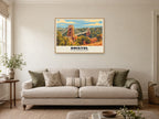 Clifton Suspension Bridge, Bristol Poster at A1, in an oak frame, in a sitting room