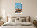 SS Great Britain, Bristol Poster at A1, as a poster, above a bed