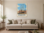 SS Great Britain, Bristol Poster at A1, in an oak frame, in a sitting room