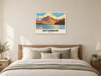 Buttermere Poster at A1, as a poster, above a bed