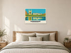 King's College Chapel, Cambridge Poster at A1, as a poster, above a bed