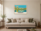King's College Chapel, Cambridge Poster at A1, in an oak frame, in a sitting room