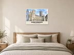 Canterbury Cathedral Poster at A1, as a poster, above a bed