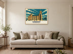 The Pierhead Building, Cardiff Poster at A1, in an oak frame, in a sitting room