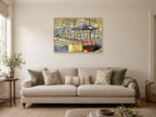 Bandstand, Chester — photographic print by Chris at A1, in an oak frame, in a sitting room