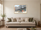 The Rows, Chester Poster at A1, in an oak frame, in a sitting room