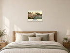 The Castle and Bridge, Conwy Poster at A2, as a poster, above a bed