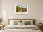 Cookham Poster — Holy Trinity Church at A1, as a poster, above a bed