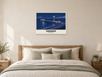Cromer Pier Poster at A1, as a poster, above a bed