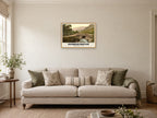 Ashness Bridge, Derwentwater, 1890s Heritage Print at A2, in an oak frame, in a sitting room