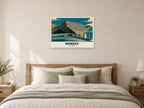 V&A Dundee Poster at A1, as a poster, above a bed