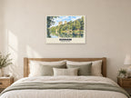 Durham Cathedral Poster at A1, as a poster, above a bed