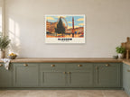 George Square, Glasgow Poster at A1, in a white frame, in a kitchen
