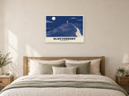 Glastonbury Tor Poster at A1, as a poster, above a bed