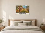 Glenfinnan Viaduct Poster at A1, as a poster, above a bed