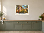 Glenfinnan Viaduct Poster at A1, in a white frame, in a kitchen