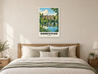 Hampstead Poster — Hampstead Heath at A1, as a poster, above a bed