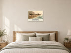 East Cliff and Fish Market, Hastings, 1890s Heritage Print at A2, as a poster, above a bed