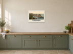 From Hillsborough, Ilfracombe Poster at A2, in a white frame, in a kitchen