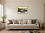 From Hillsborough, Ilfracombe Poster at A2, in an oak frame, in a sitting room