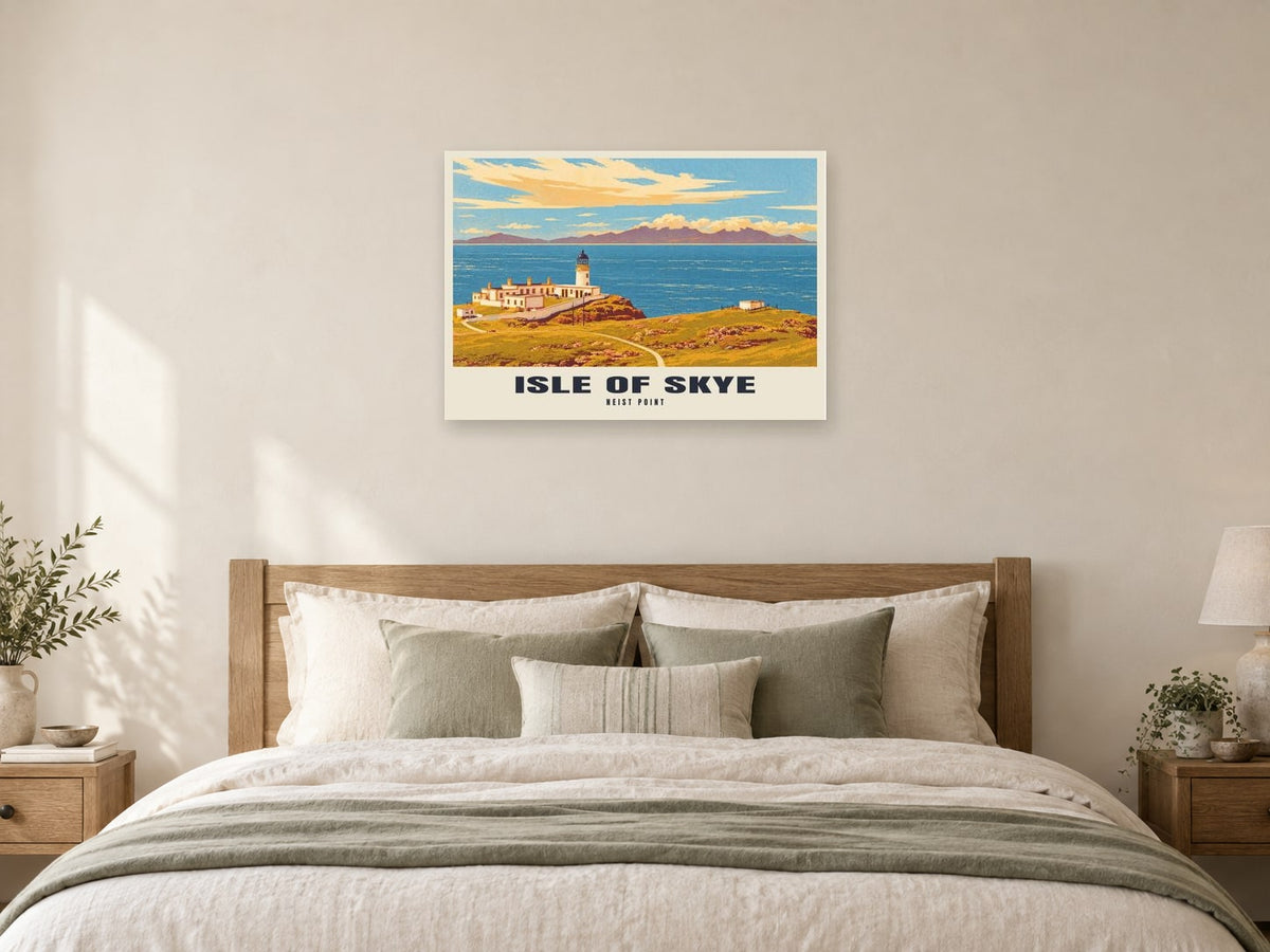 Neist Point, Isle of Skye Poster at A1, as a poster, above a bed