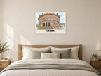 The Corn Exchange, Leeds Poster at A1, as a poster, above a bed