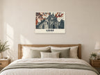 Kirkstall Abbey, Leeds Poster at A1, as a poster, above a bed