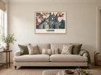 Kirkstall Abbey, Leeds Poster at A1, in an oak frame, in a sitting room