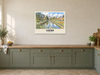 Roundhay Park, Leeds Poster at A1, in a white frame, in a kitchen