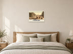 St George's Hall, Liverpool, 1890s Heritage Print at A2, as a poster, above a bed
