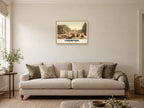 St George's Hall, Liverpool, 1890s Heritage Print at A2, in an oak frame, in a sitting room