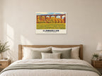 The Pontcysyllte Aqueduct, Llangollen Poster at A1, as a poster, above a bed