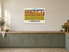 The Pontcysyllte Aqueduct, Llangollen Poster at A1, in a white frame, in a kitchen