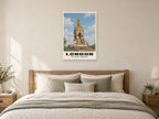 The Albert Memorial, London Poster at A1, as a poster, above a bed