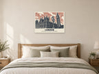 Big Ben and the Houses of Parliament, London Poster at A1, as a poster, above a bed