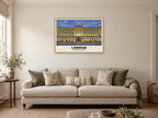 Buckingham Palace, London Poster at A1, in an oak frame, in a sitting room