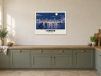 Covent Garden, London Poster at A1, in a white frame, in a kitchen
