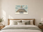 St Paul's Cathedral, London Poster at A1, as a poster, above a bed