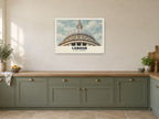 St Paul's Cathedral, London Poster at A1, in a white frame, in a kitchen