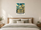 The Shard, London Poster at A1, as a poster, above a bed