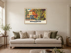 Boulter's Lock, Maidenhead Poster at A1, in an oak frame, in a sitting room