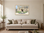 Malmesbury Abbey Poster at A1, in an oak frame, in a sitting room